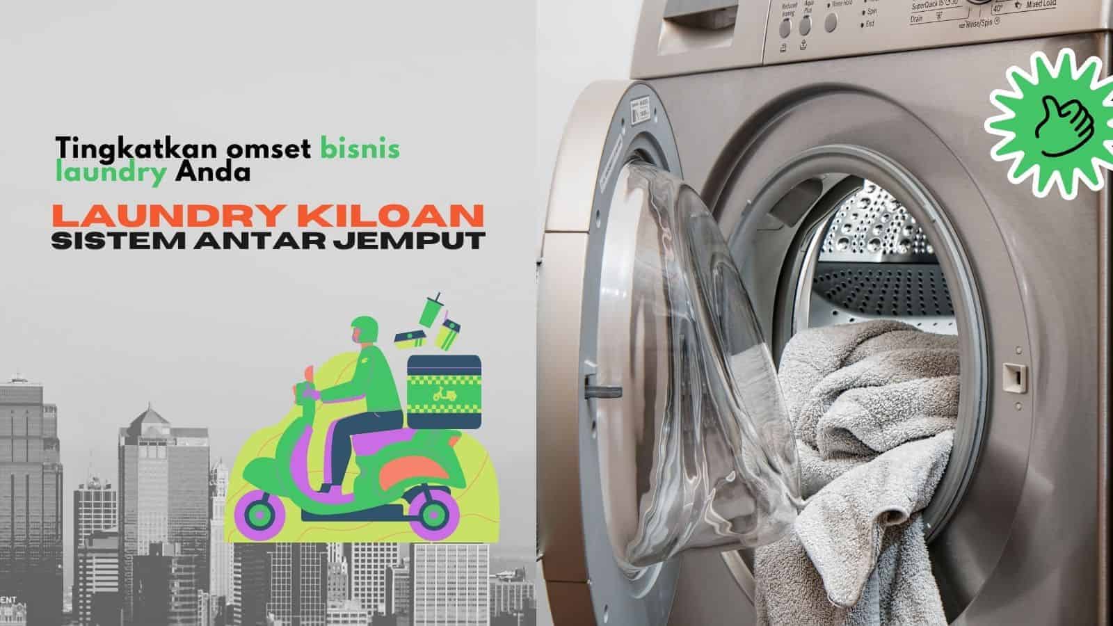 bisnis laundry kiloan sistem antar jemput