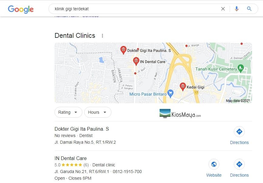 hasil pencarian dental clinic
